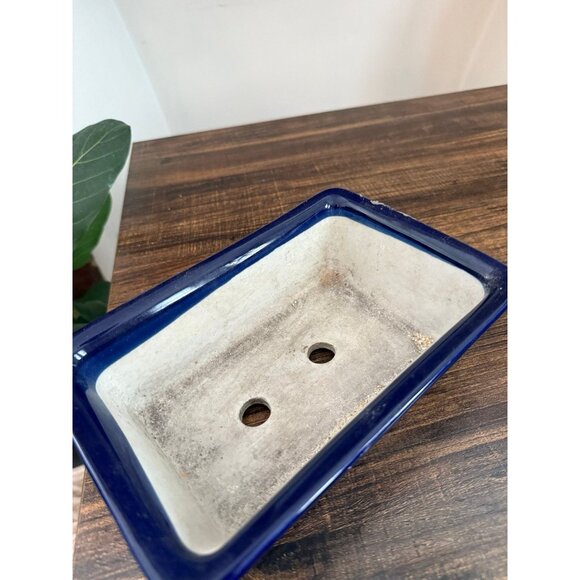 Rectangular Blue Ceramic Dish - Picture 7 of 10